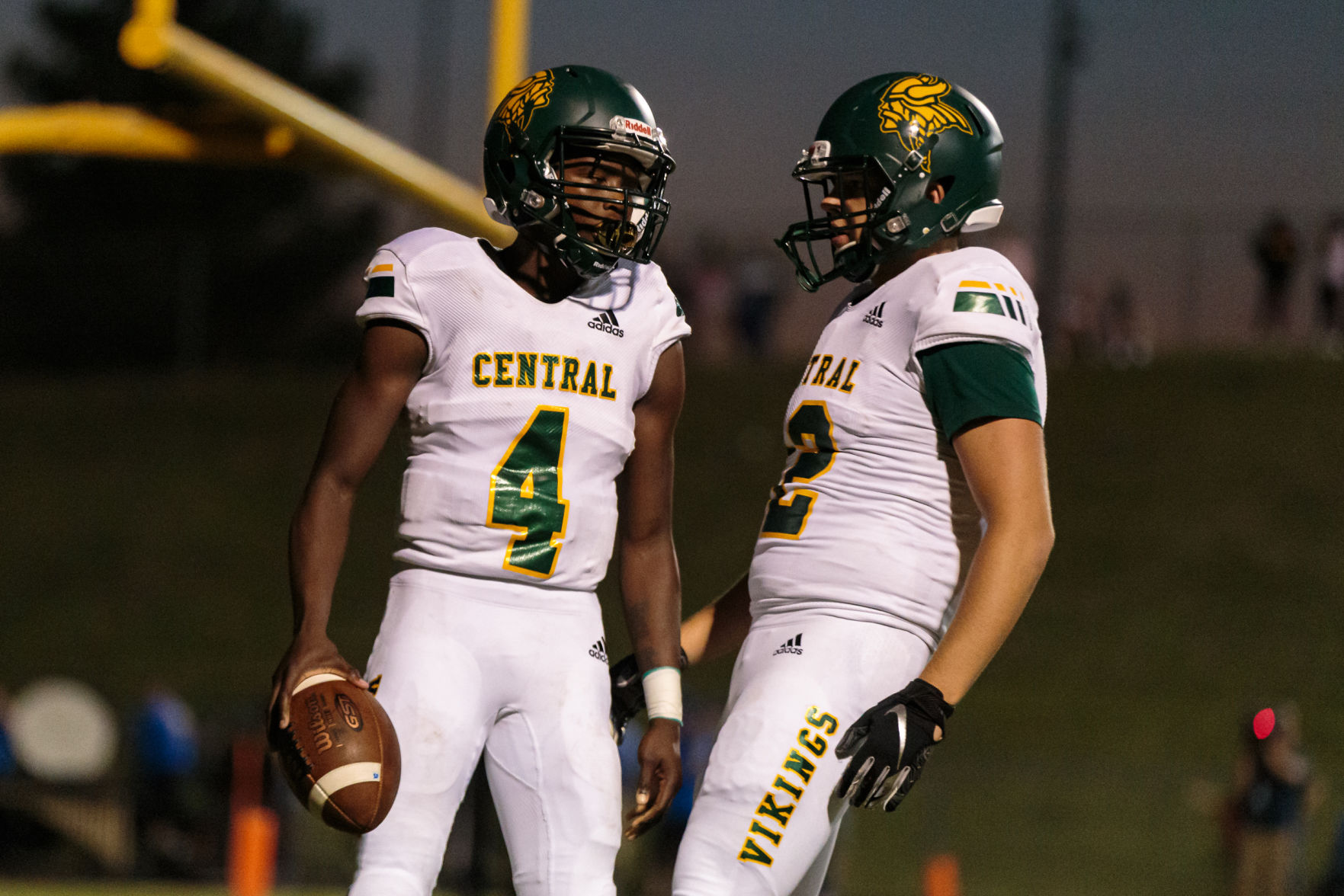 The Central Cabarrus Vikings shut out the Mount Pleasant Tigers 45-0.